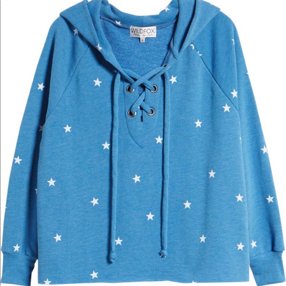 Wildfox Hutton Football Star Hoodie XL